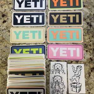 60+ YETI Vibrant Logo Sticker Collection